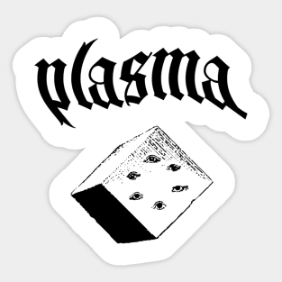 Plasma hexahedron Sticker